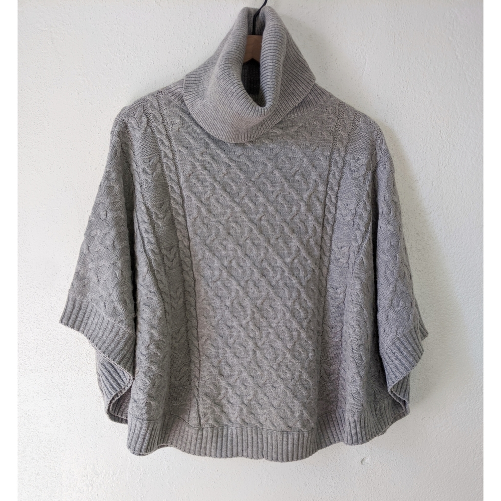 Anthropologie THML Cowl Neck Knit Poncho